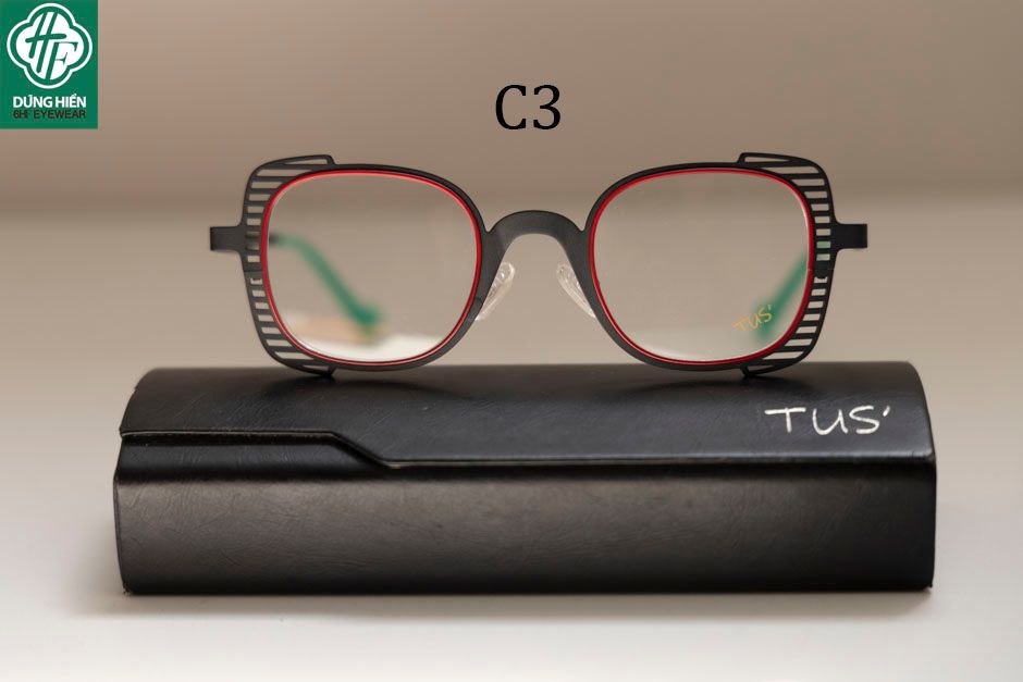  Vivid- 23218 #TUS' Gọng hợp kim hạn chế  rỉ sét - stainless steel  Eyeglasses ( độ lạ - unique) 