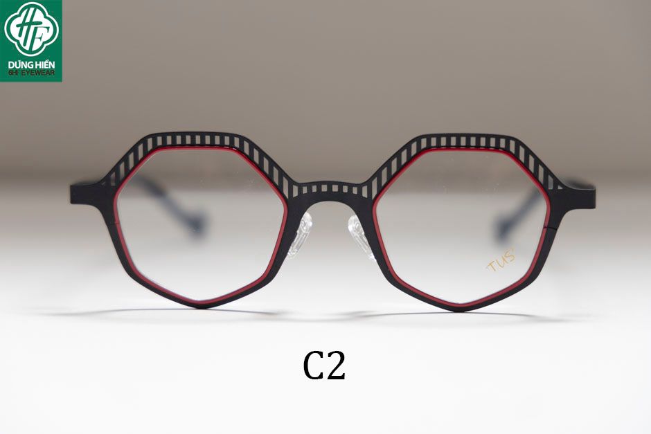  Vivid- 23220 #TUS' Gọng hợp kim hạn chế  rỉ sét - stainless steel  Eyeglasses ( độ lạ - unique) 