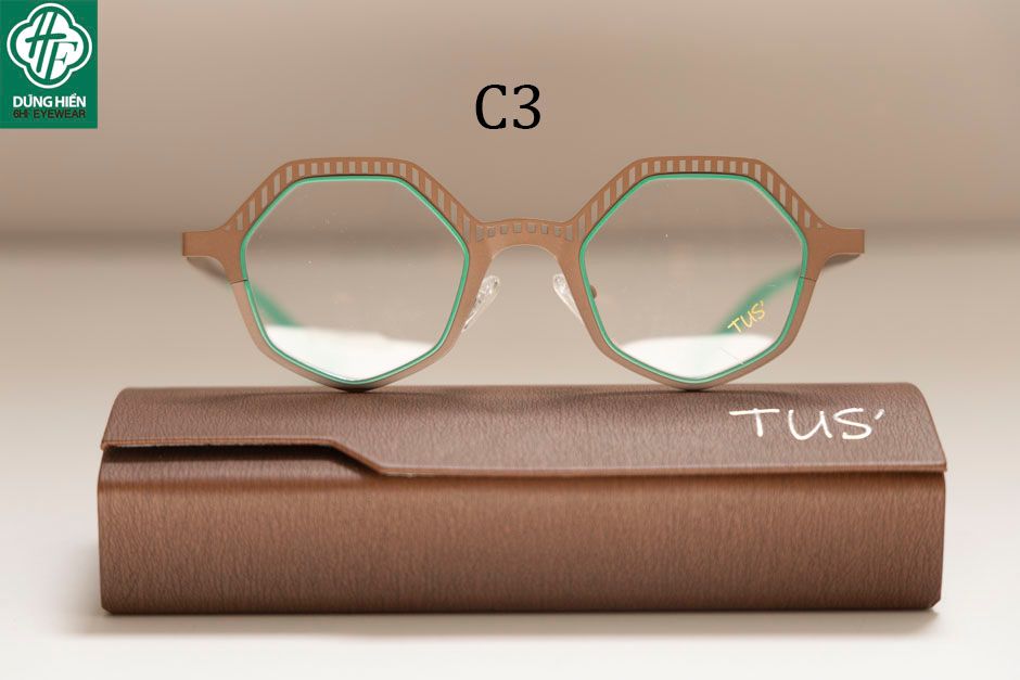  Vivid- 23220 #TUS' Gọng hợp kim hạn chế  rỉ sét - stainless steel  Eyeglasses ( độ lạ - unique) 