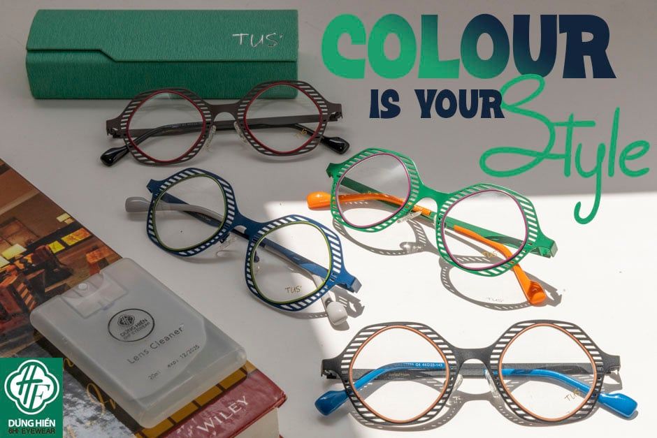  Vivid- 23221 #Gọng TUS' Alloy Eyewear:  Độ Lạ - Unique Mini 