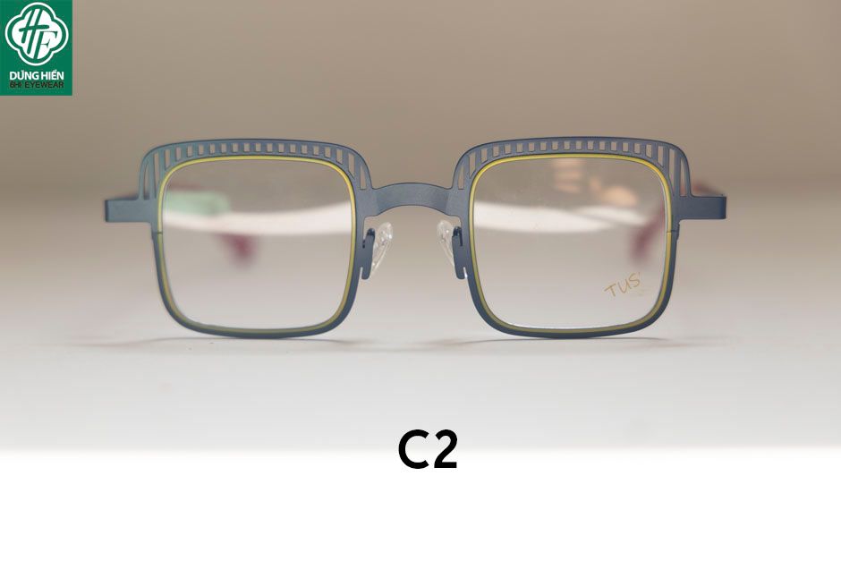  Vivid- 23223 #TUS' Gọng hợp kim hạn chế  rỉ sét - stainless steel  Eyeglasses ( độ lạ - unique) 