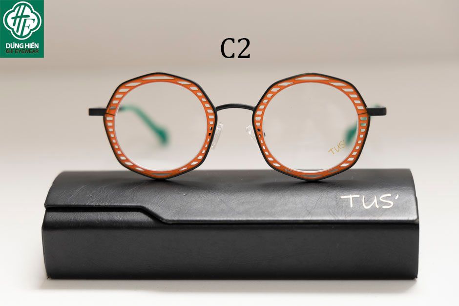  Vivid- 23224 #TUS' Gọng hợp kim hạn chế  rỉ sét - stainless steel  Eyeglasses ( độ lạ - unique) 