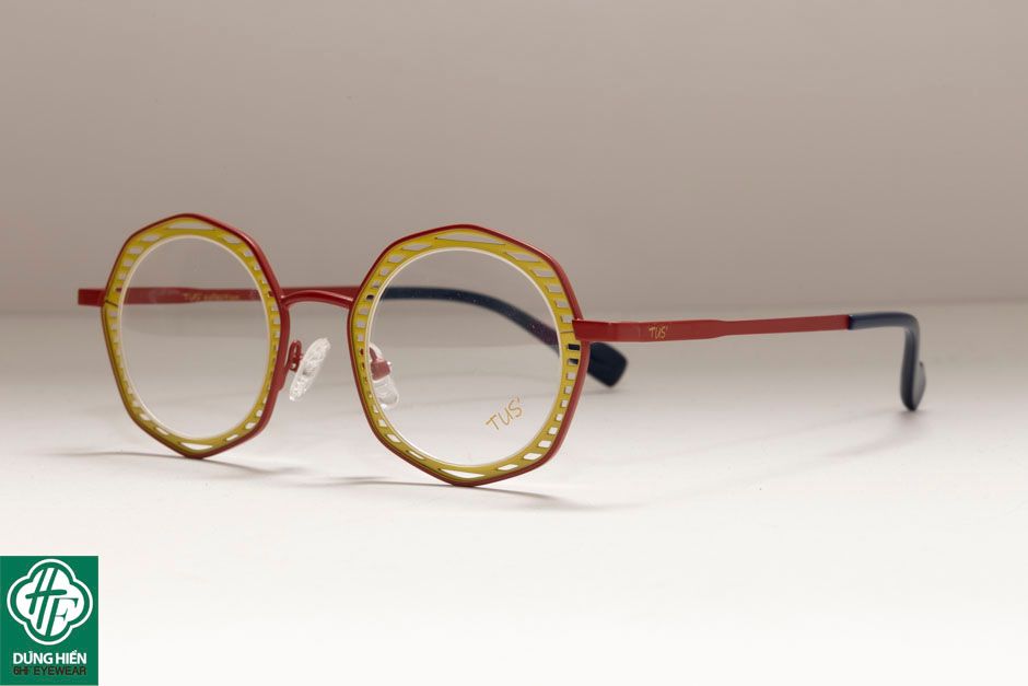  Vivid- 23224 #TUS' Gọng hợp kim hạn chế  rỉ sét - stainless steel  Eyeglasses ( độ lạ - unique) 