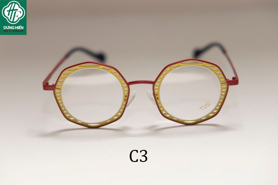  Vivid- 23224 #TUS' Gọng hợp kim hạn chế  rỉ sét - stainless steel  Eyeglasses ( độ lạ - unique) 