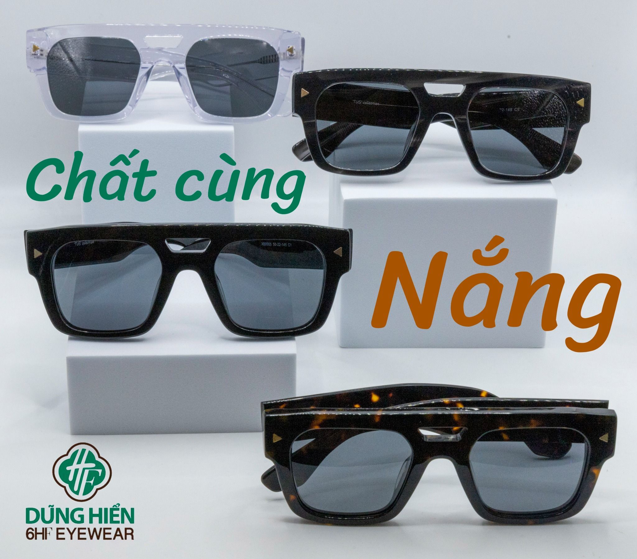  TUS'  Mát phân cực -Acetate Polarized Sunglass XB 8005 