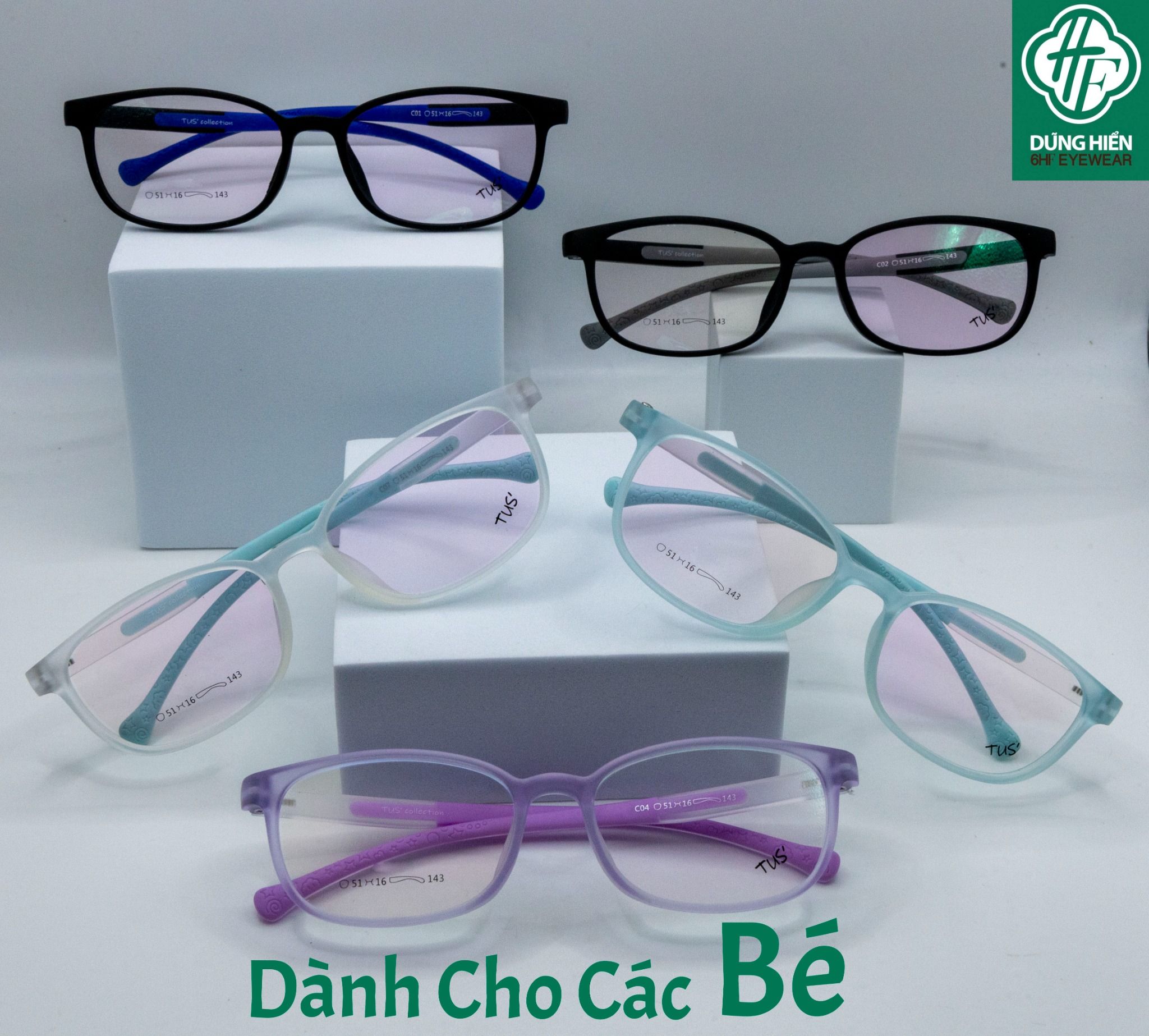  Gọng nhựa dẻo trẻ em (kids frame) Y 66009 