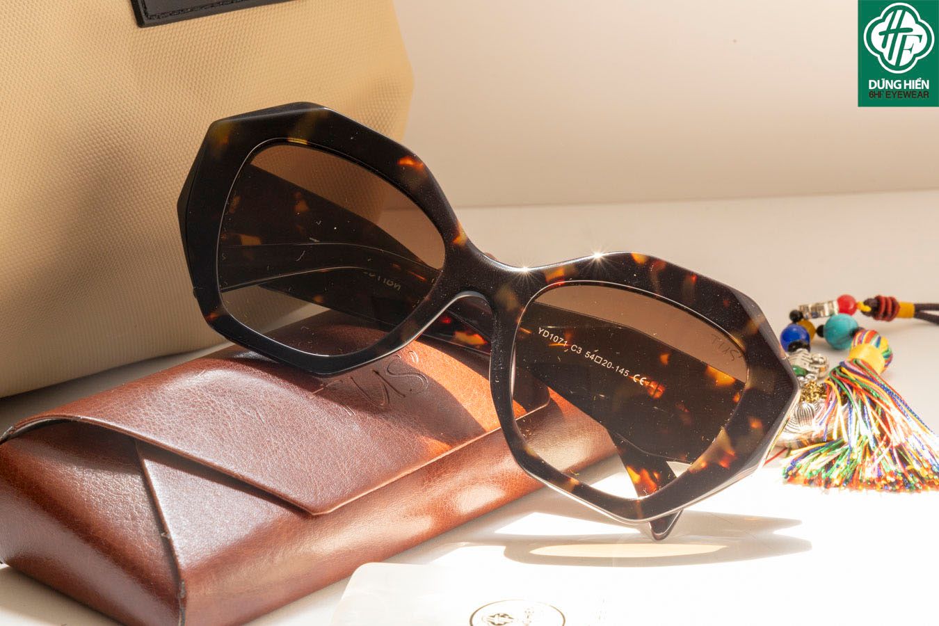  TUS'   YD 1071  Kính Mát Acetate Tròng Phân Cực_Polarized Sunglasses 