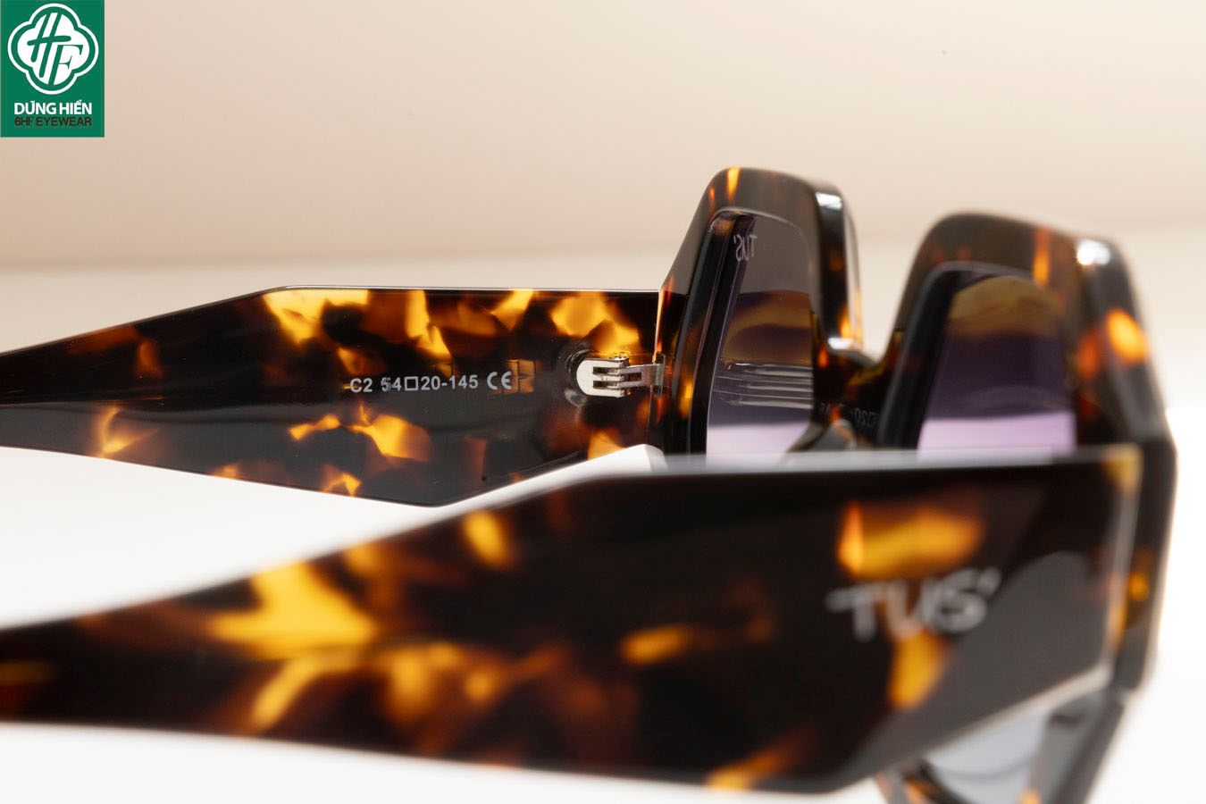  TUS'   YD 1072 #  Kính Mát Acetate Tròng Phân Cực_Polarized Sunglasses 