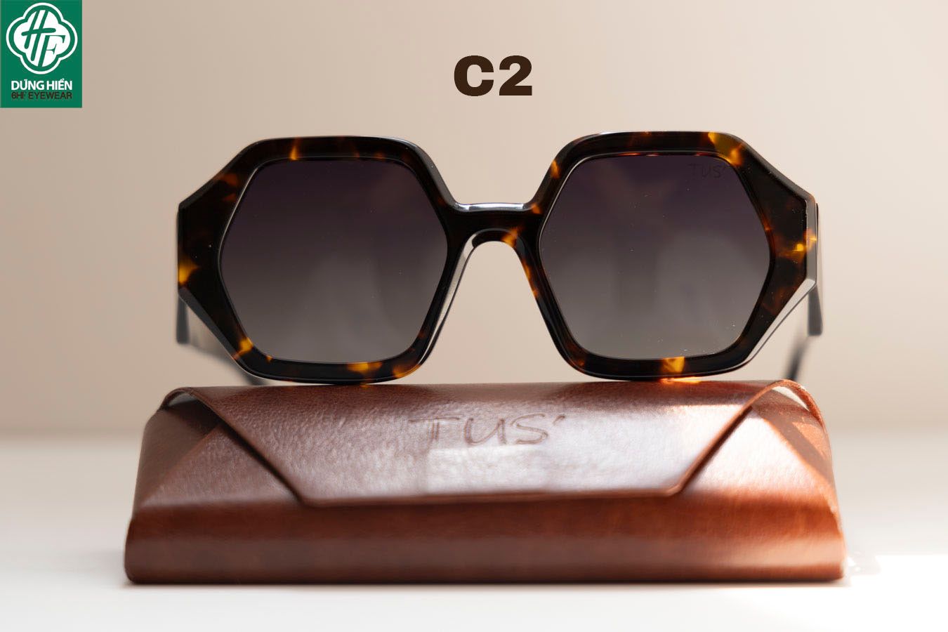  TUS'   YD 1072 #  Kính Mát Acetate Tròng Phân Cực_Polarized Sunglasses 