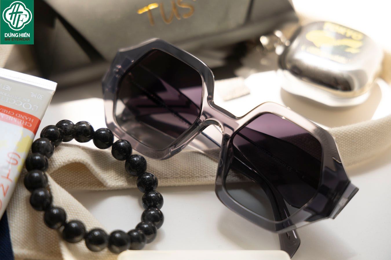  TUS'   YD 1072 #  Kính Mát Acetate Tròng Phân Cực_Polarized Sunglasses 