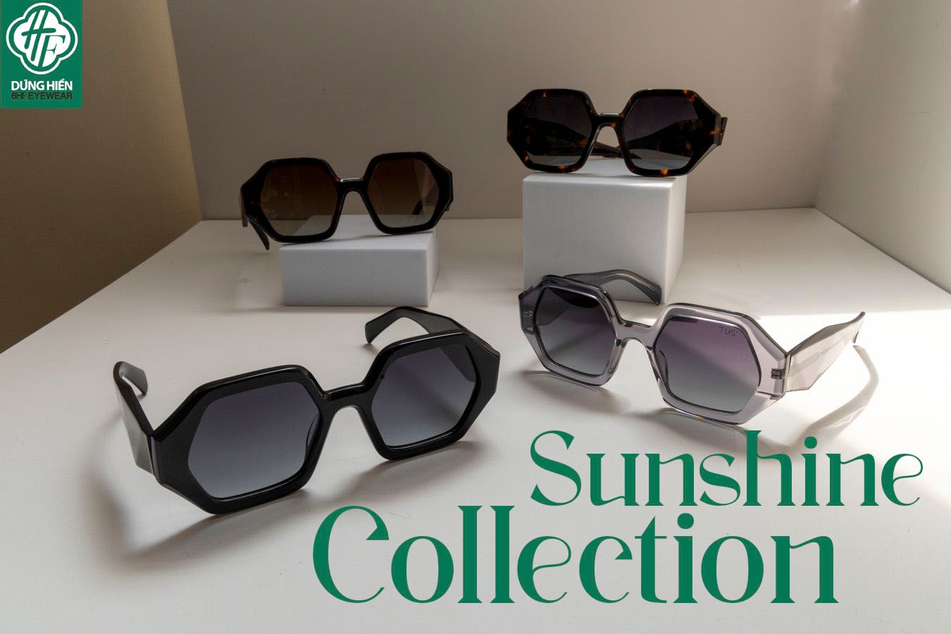  TUS'   YD 1072 #  Kính Mát Acetate Tròng Phân Cực_Polarized Sunglasses 