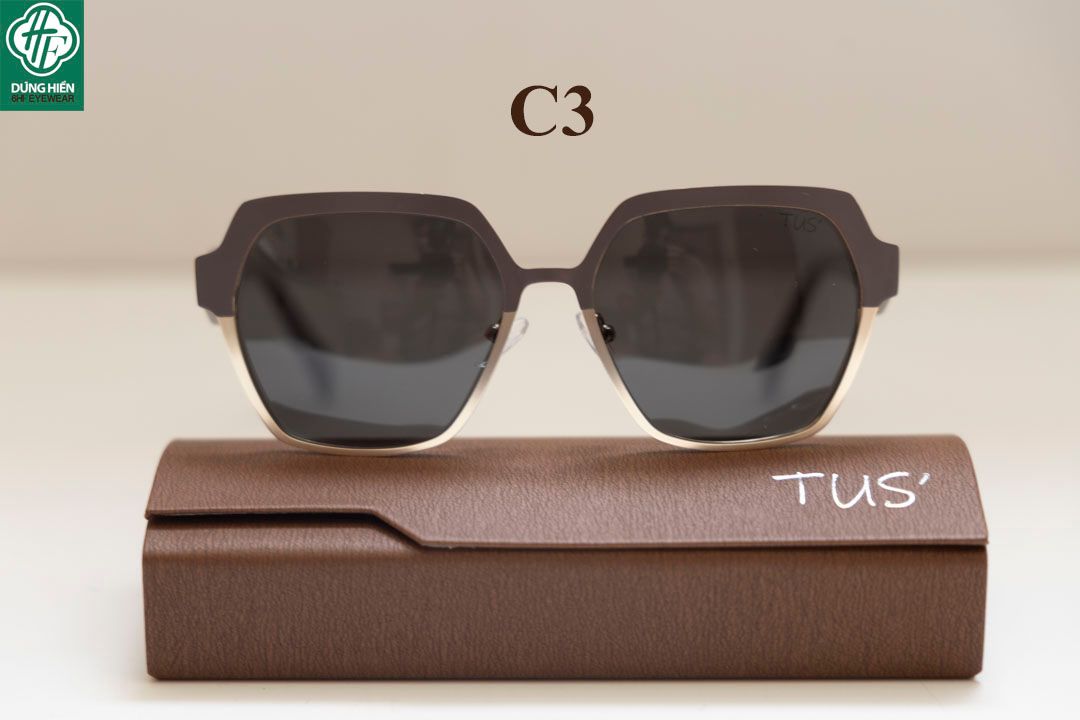  TUS - YD 1110 #  Kính mát xi phân cực metal+ Polarized Sunglasses 