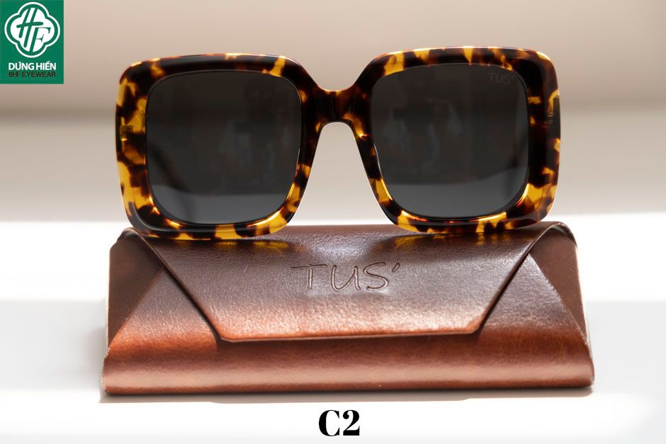  TUS'   YD 1113 # Kính Mát Acetate Tròng Phân Cực_Polarized Sunglasses 