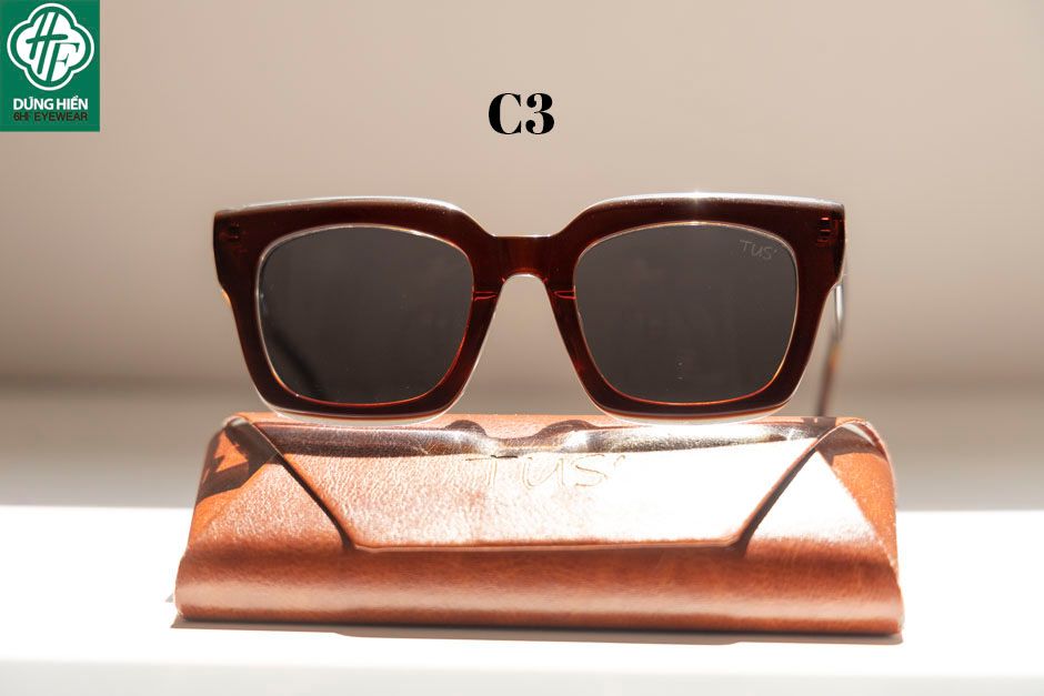  TUS' YD 1167 Kính Mát Acetate Tròng Phân Cực_Polarized Sunglasses 