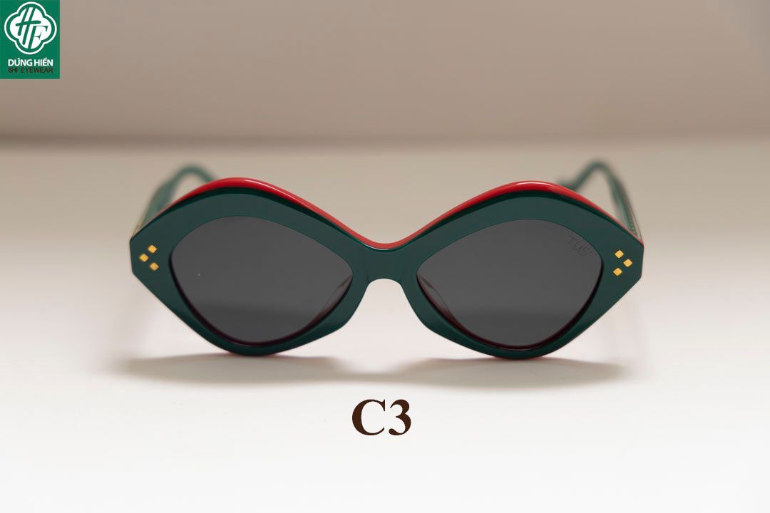  TUS - YD 1204 # Mát phân cực Acetate  Polarized Sunglasses   Lạ Unique 