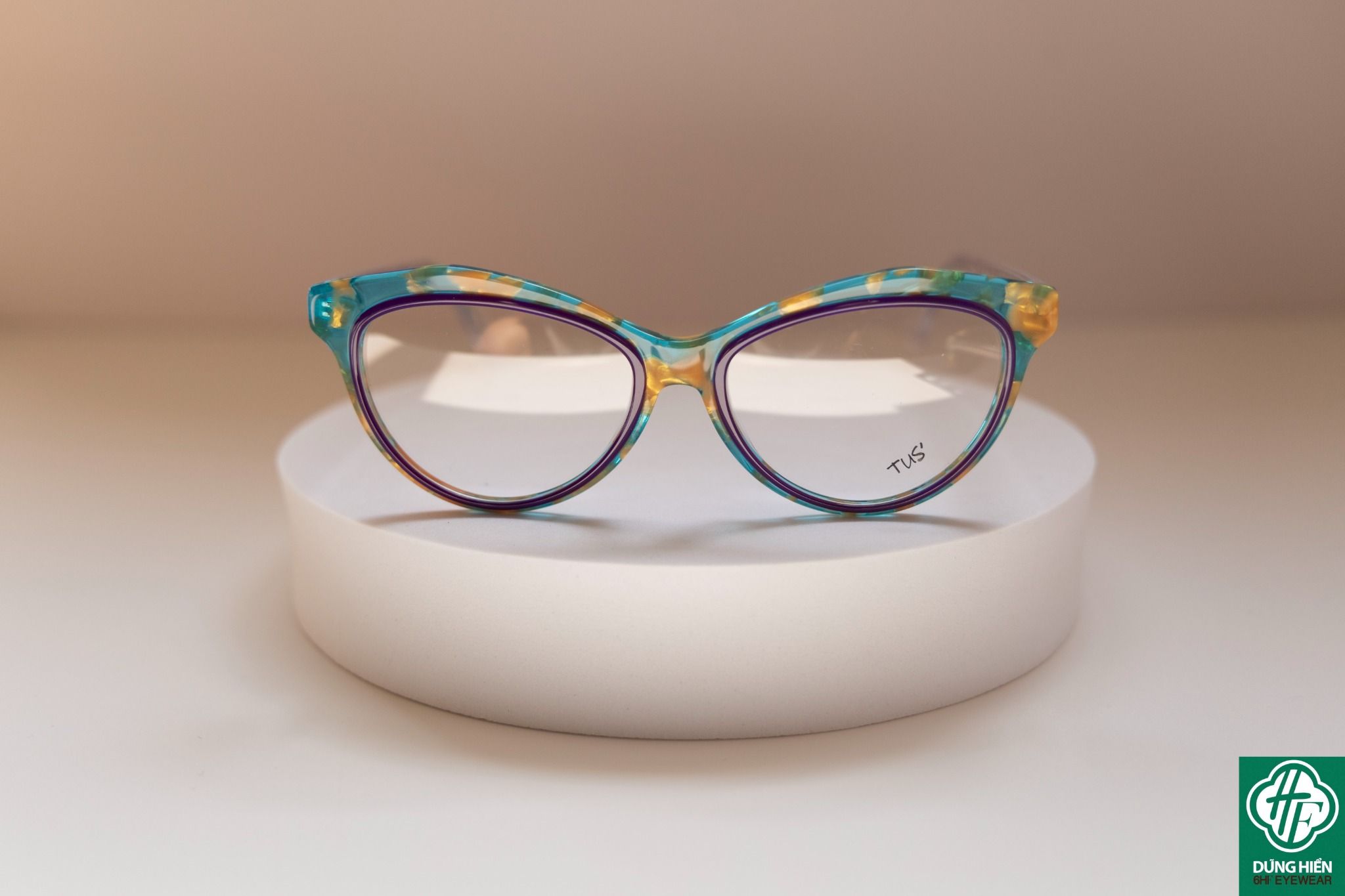  YD 1214 # Gọng nhựa mắt mèo Acetate cateye frame - TUS' 