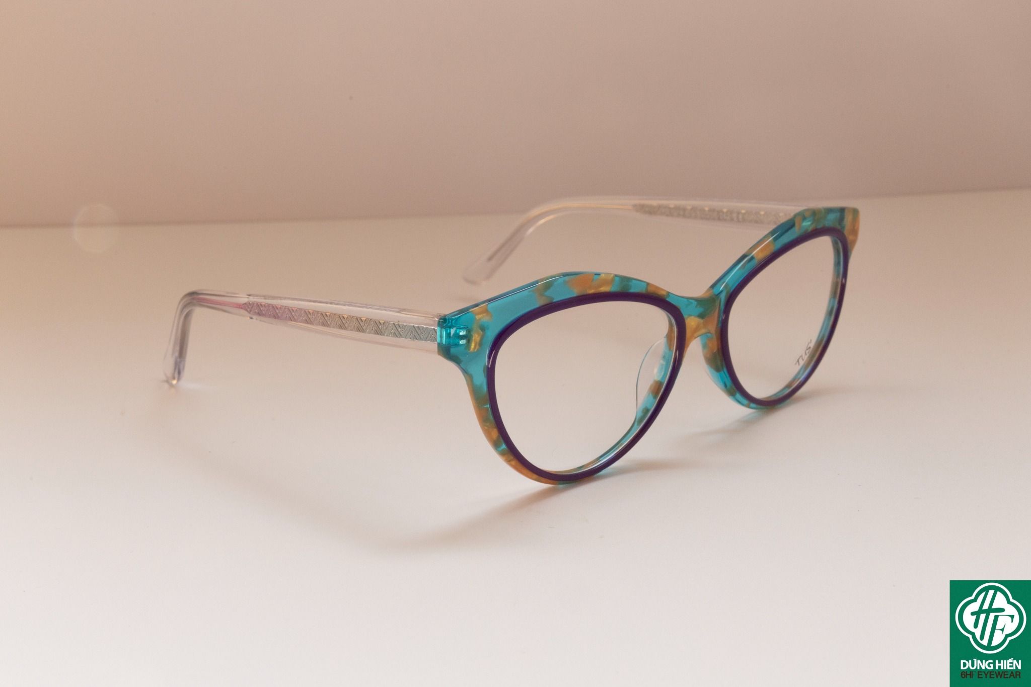  YD 1214 # Gọng nhựa mắt mèo Acetate cateye frame - TUS' 