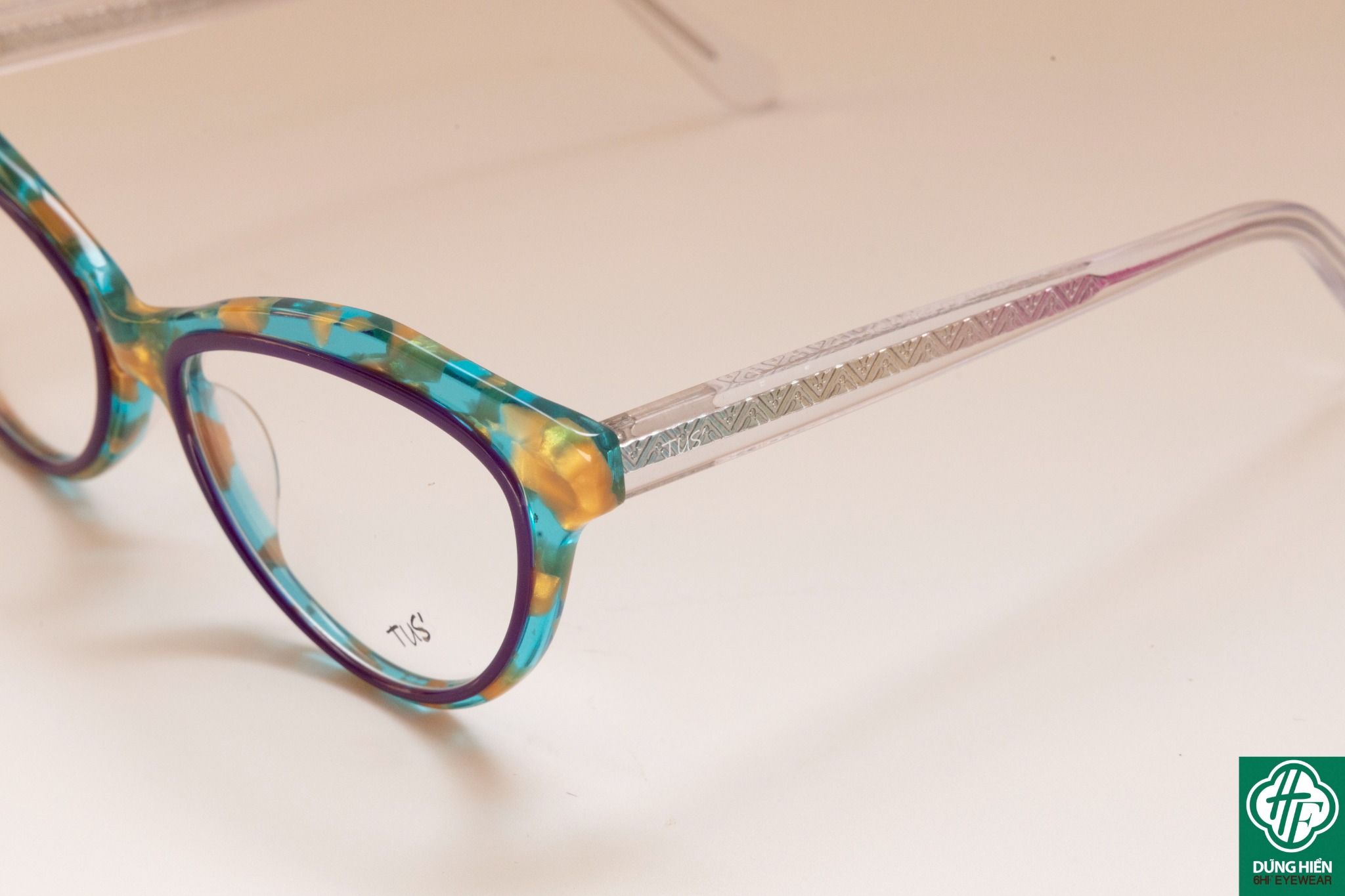  YD 1214 # Gọng nhựa mắt mèo Acetate cateye frame - TUS' 