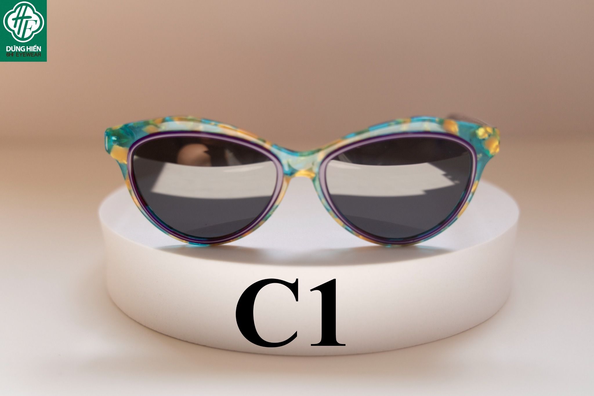  YD 1214 # Gọng nhựa mắt mèo Acetate cateye frame - TUS' 