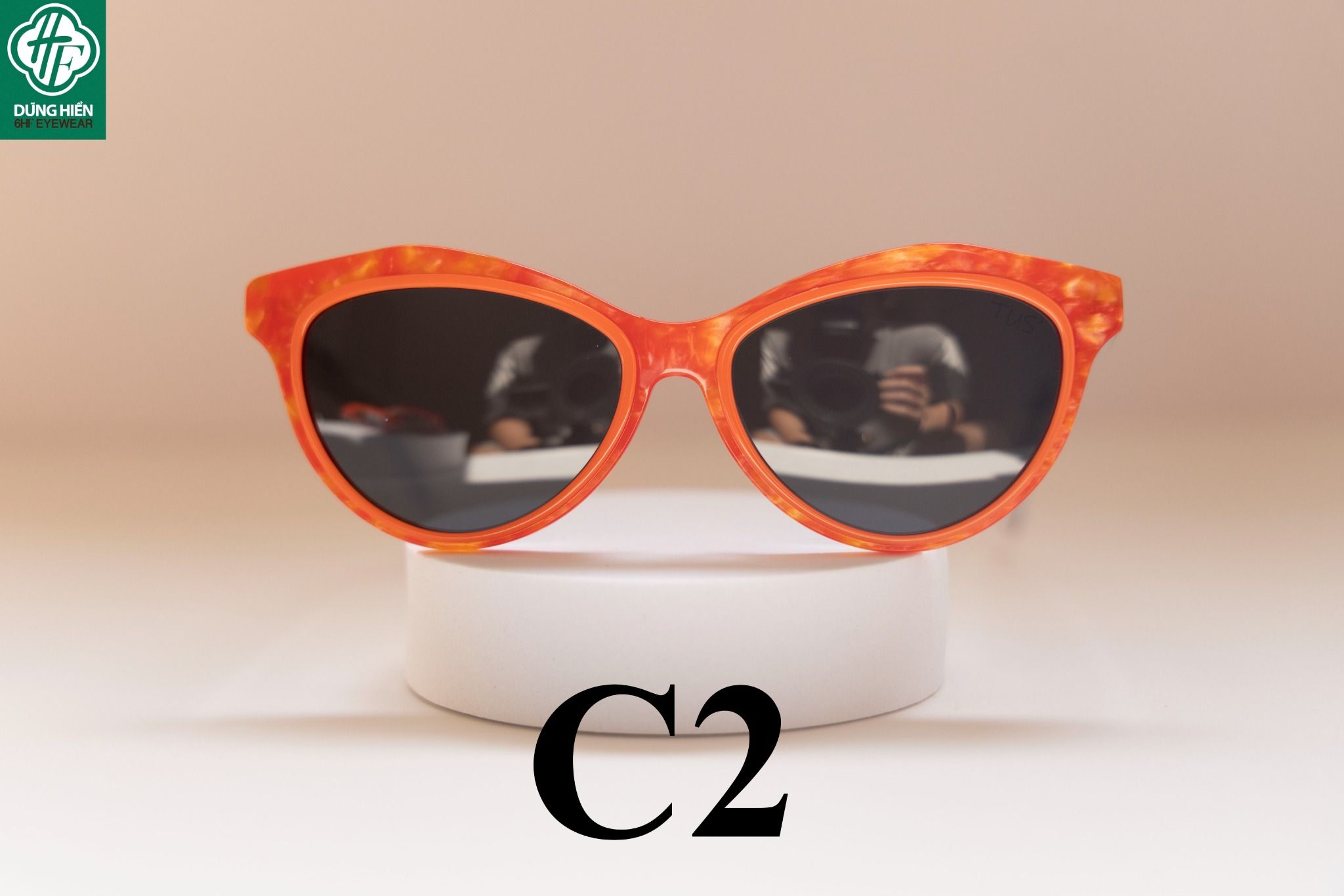  YD 1214 # Gọng nhựa mắt mèo Acetate cateye frame - TUS' 