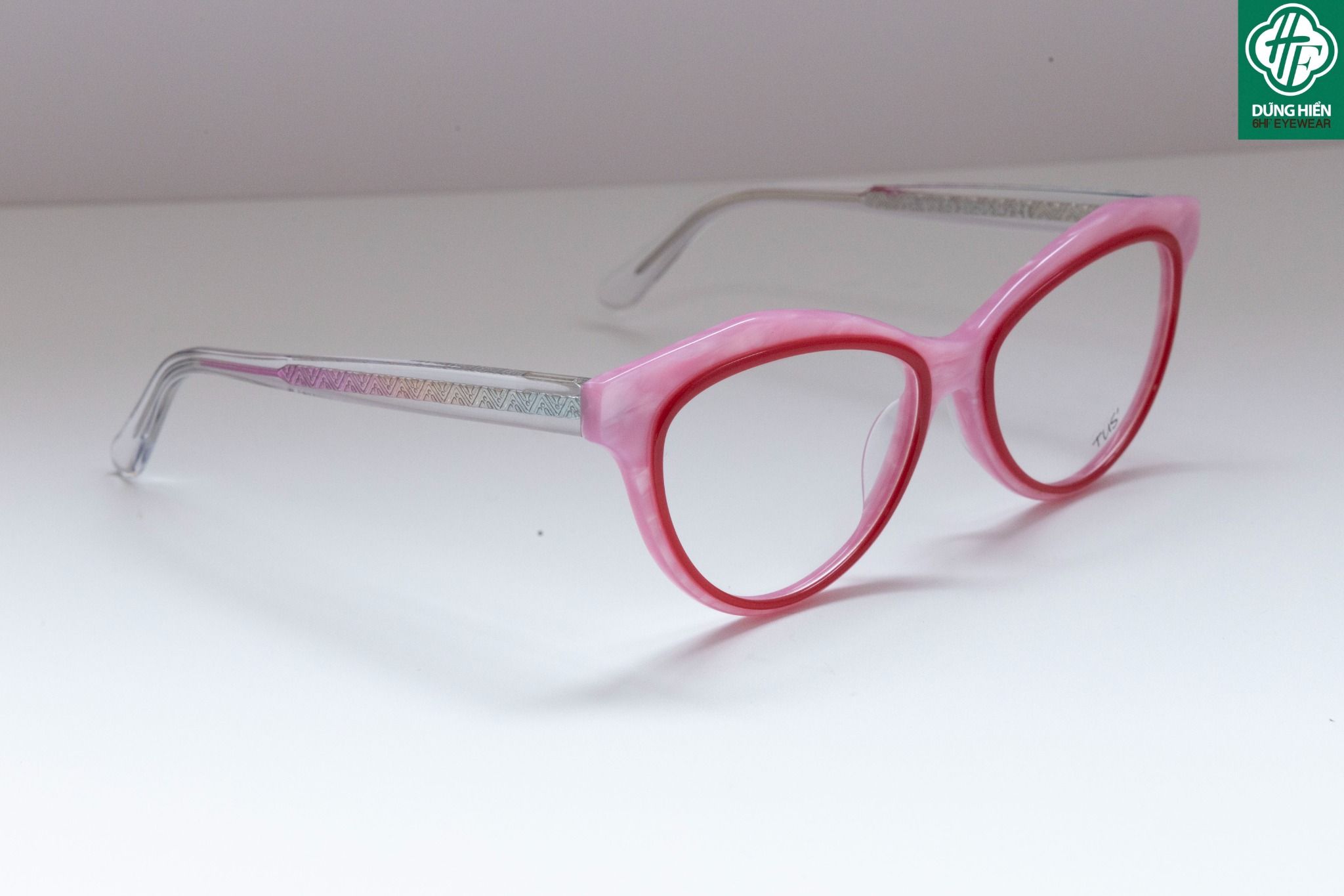  YD 1214 # Gọng nhựa mắt mèo Acetate cateye frame - TUS' 