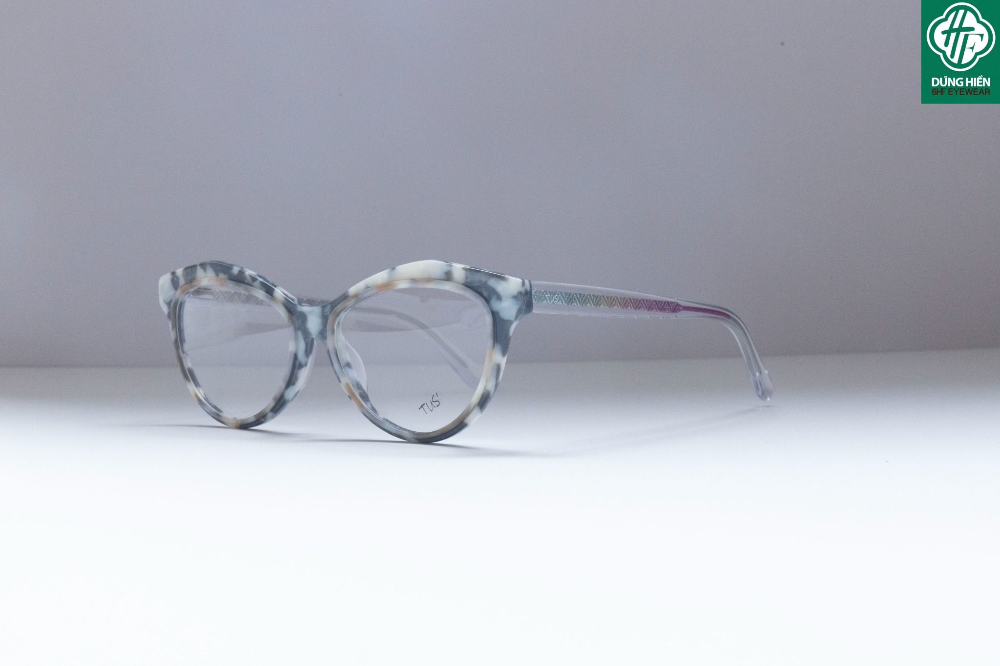  YD 1214 # Gọng nhựa mắt mèo Acetate cateye frame - TUS' 