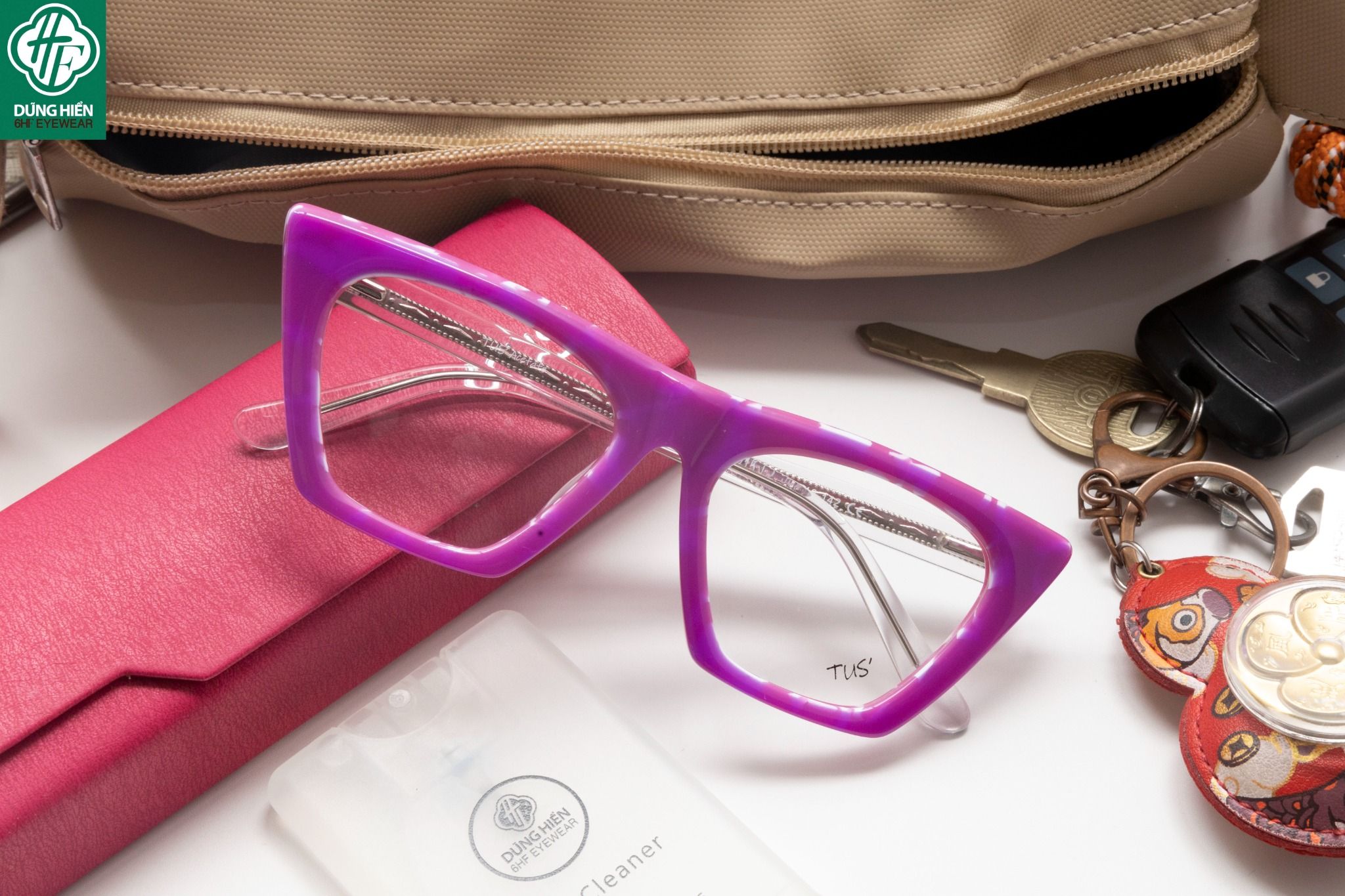  YD 1215 # Kính mắt mèo nhựa Acetate cateye optical frame - TUS' 