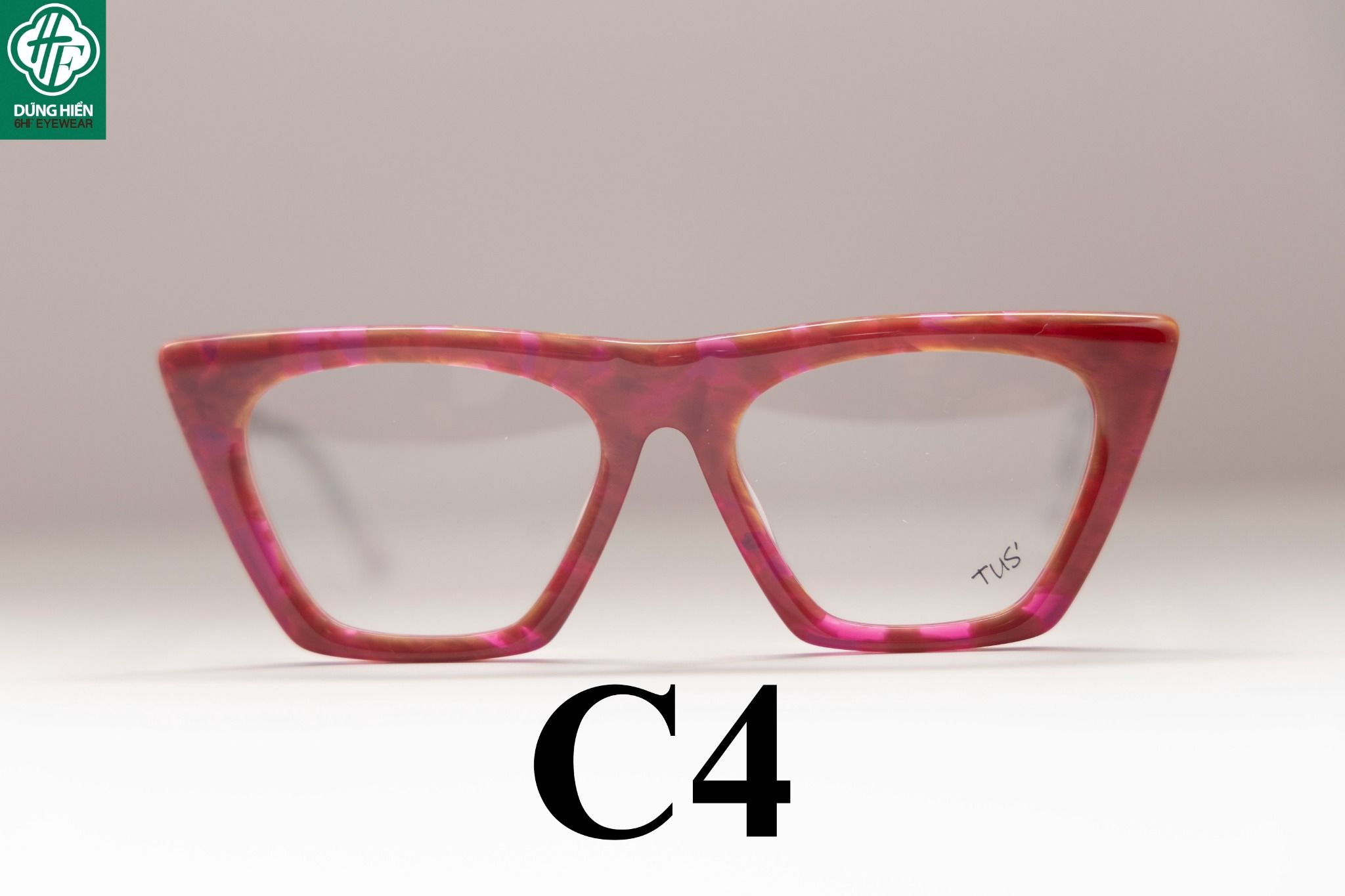  YD 1215 # Kính mắt mèo nhựa Acetate cateye optical frame - TUS' 