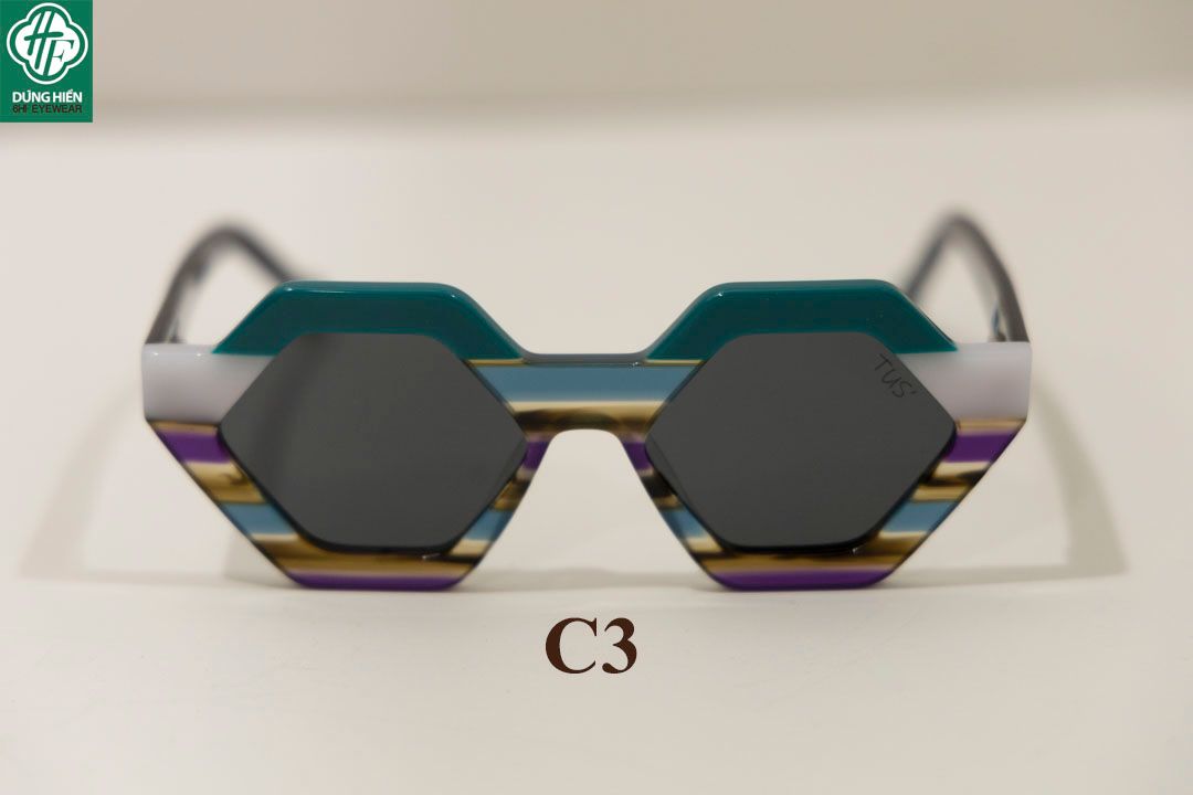  TUS - YD 1275 #Mát phân cực Acetate  Polarized Sunglasses Lạ Unique 