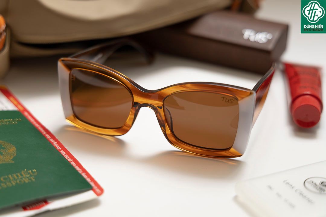  TUS - YD 1290 #Kính mát Phân cực Acetate Polarized sunglasses 
