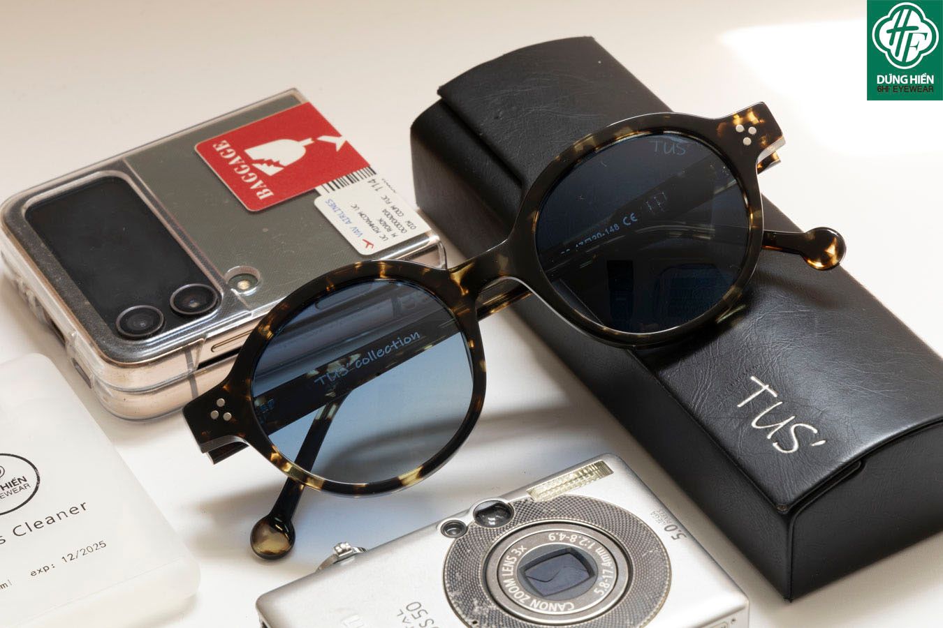  TUS'  YD 1307 Kính Mát Acetate Tròng Phân Cực_Polarized Sunglasses : 