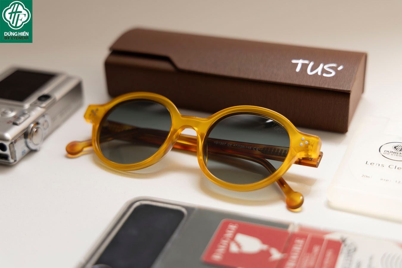  TUS'  YD 1307 Kính Mát Acetate Tròng Phân Cực_Polarized Sunglasses : 