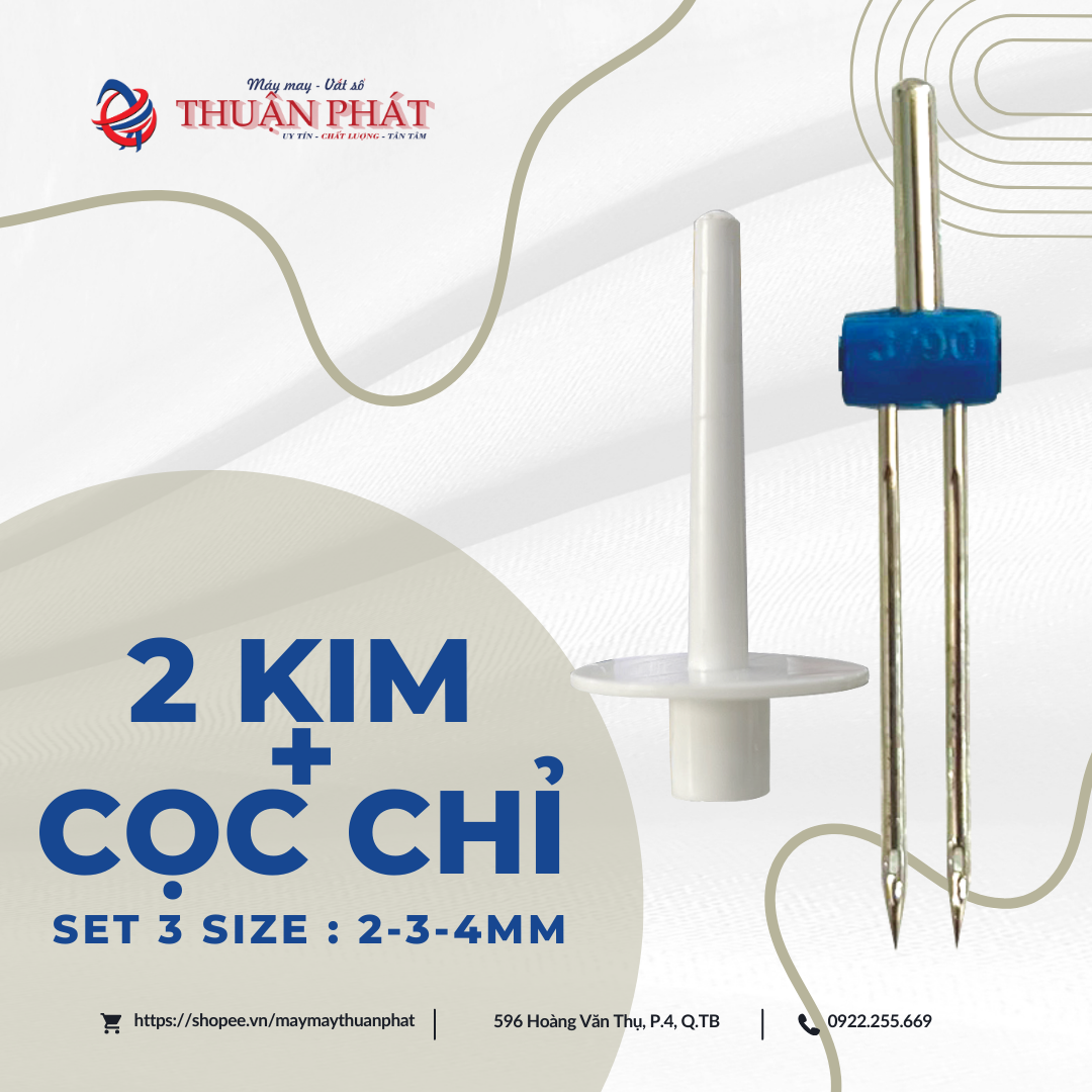 SET 3 SIZE KIM ĐÔI + CỌC CHỈ