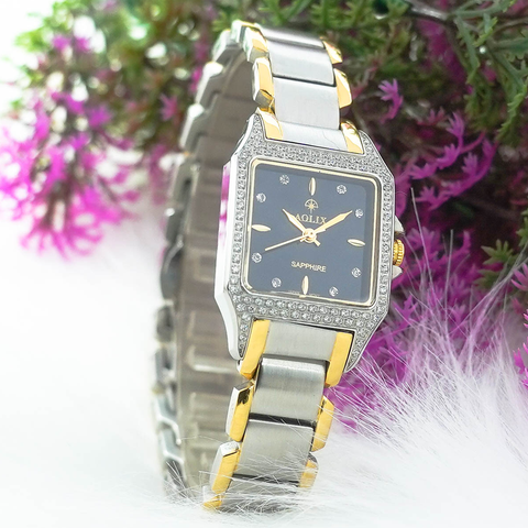 Đồng Hồ Nữ Dây Thép Aolix AL-1036L Mặt Vuông Bảo Hành 5 Năm Chính Hãng