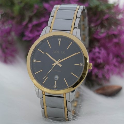 đồng hồ nam dây thép aolix al-6828g