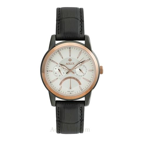  Đồng Hồ Nam Dây Da Aolix AL-7061G Sapphire 