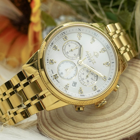 đồng hồ nam chronograph aolix al-7069g sapphire chính hãng