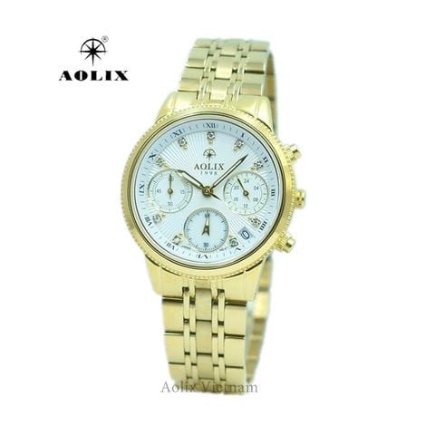 Đồng Hồ Nữ Chronograph Aolix AL-7069L Sapphire Bảo Hành Chính Hãng 5 Năm