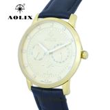  Đồng Hồ Nam Dây Da Aolix AL-7081M Sapphire Chính Hãng 