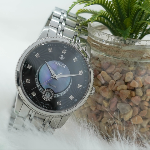 đồng hồ nam dây thép aolix al-9136g sapphire chính hãng