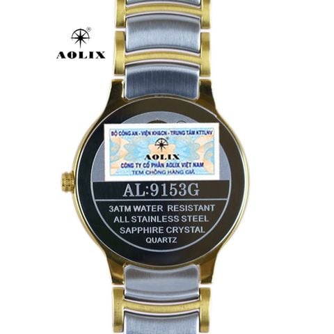  Đồng Hồ Đeo Tay Nam Aolix AL-9153G Sapphire Bảo Hành Chính Hãng 5 Năm 