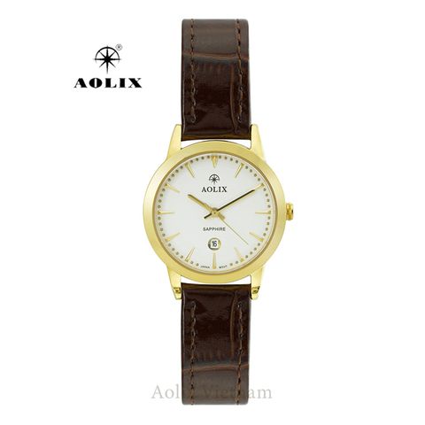  Đồng Hồ Nữ Đẹp Dây Da Aolix AL-9171L Sapphire 