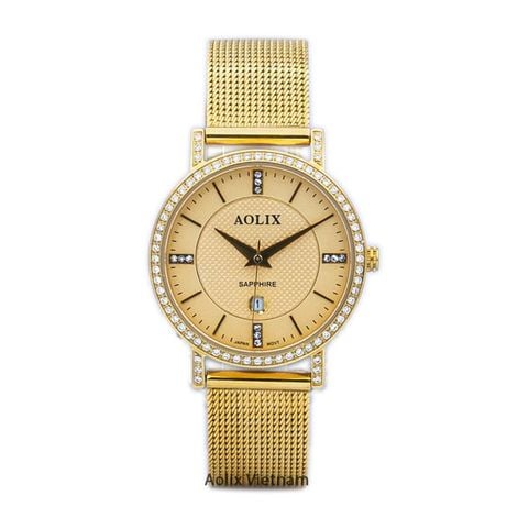  Đồng Hồ Nữ Dây Lưới Aolix AL-9172L Sapphire Chính Hãng 