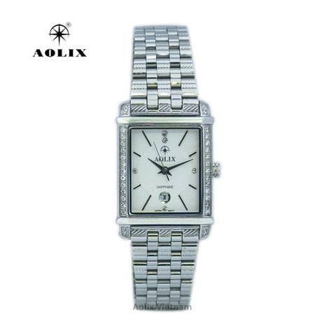 Đồng Hồ Nữ Mặt Vuông Aolix AL-9186L Sapphire Chính Hãng