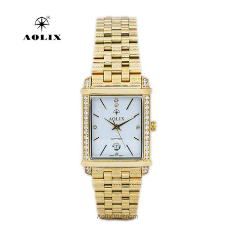 Đồng Hồ Nữ Mặt Vuông Aolix AL-9186L Sapphire Chính Hãng