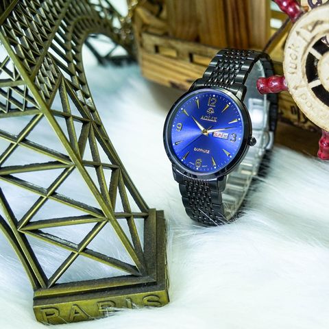  Đồng Hồ Nam Mặt Xanh Aolix AL-9197M Sapphire Dây Thép Bảo Hành 5 Năm 