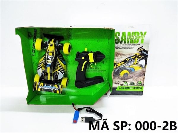  000-2B HỘP XE ĐUA ĐỊA HÌNH ĐK CẦN GẠT XOAY CÓ SẠC TL 1:18 