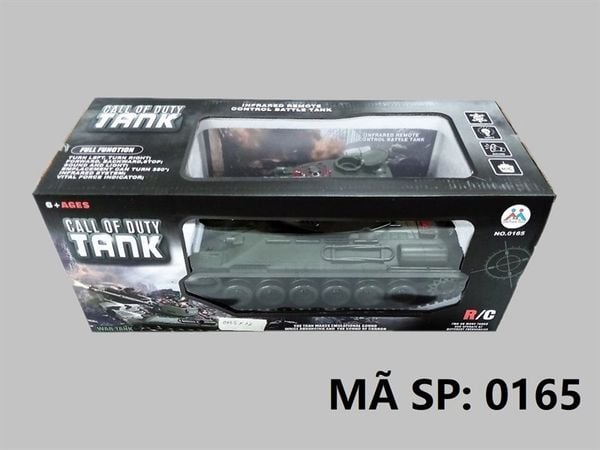  0165 HỘP XE TĂNG BÁNH XÍCH ĐK 7 Đ.TÁC, XOAY NÒNG, CÓ SẠC Call Of Duty Tank 