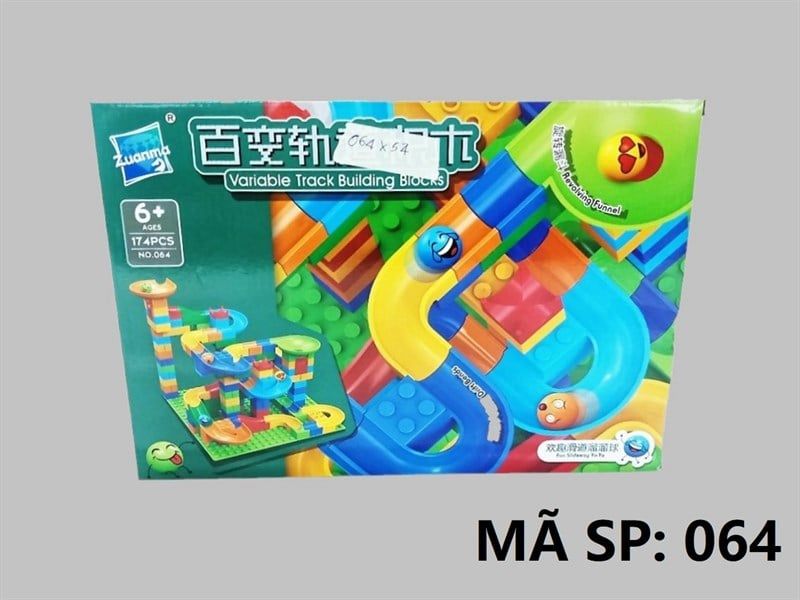  064 HỘP LOGO RÁP CẦU TRƯỢT BANH 174 MIẾNG Zuanma 