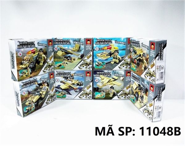  11048B (TÍNH CÁI) HỘP LOGO RÁP XE, MÁY BAY, TÀU QUÂN SỰ HỘP 8C City-Swat (TÍNH CÁI) 